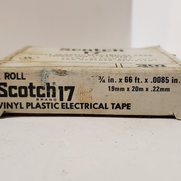 Vintage Scotch Brand 17 Vinyl Plastic Electric Tape & Box 3M Company - Picture 4 of 7